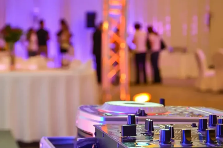 DJ lighting at venue