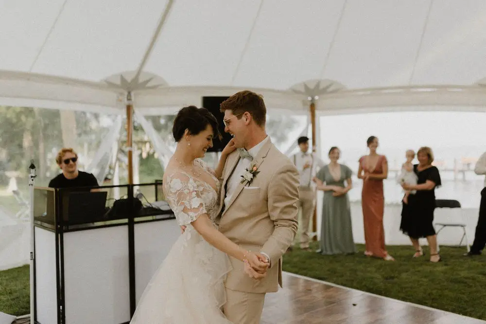 Couple's first dance